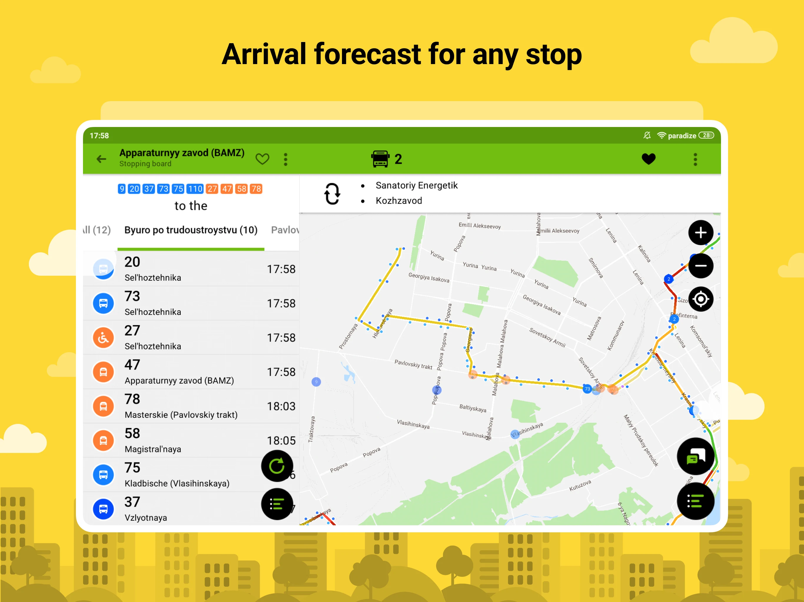 Bustime: Bus Times & Routes screenshot