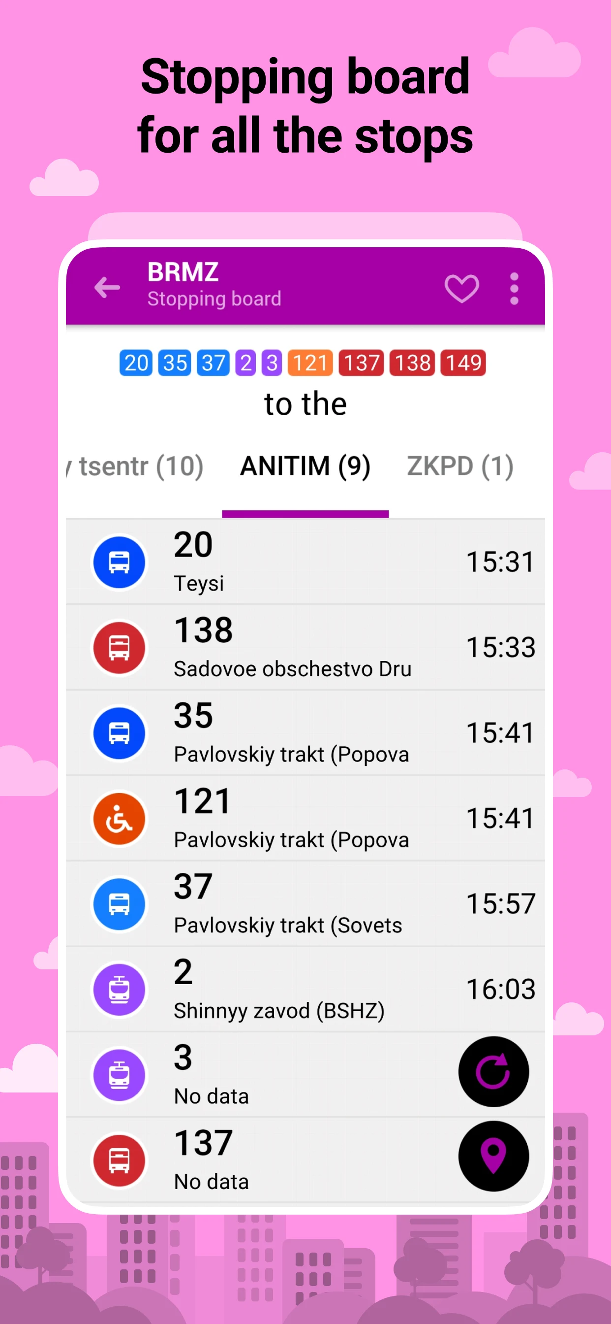 Bustime: Bus Times & Routes screenshot