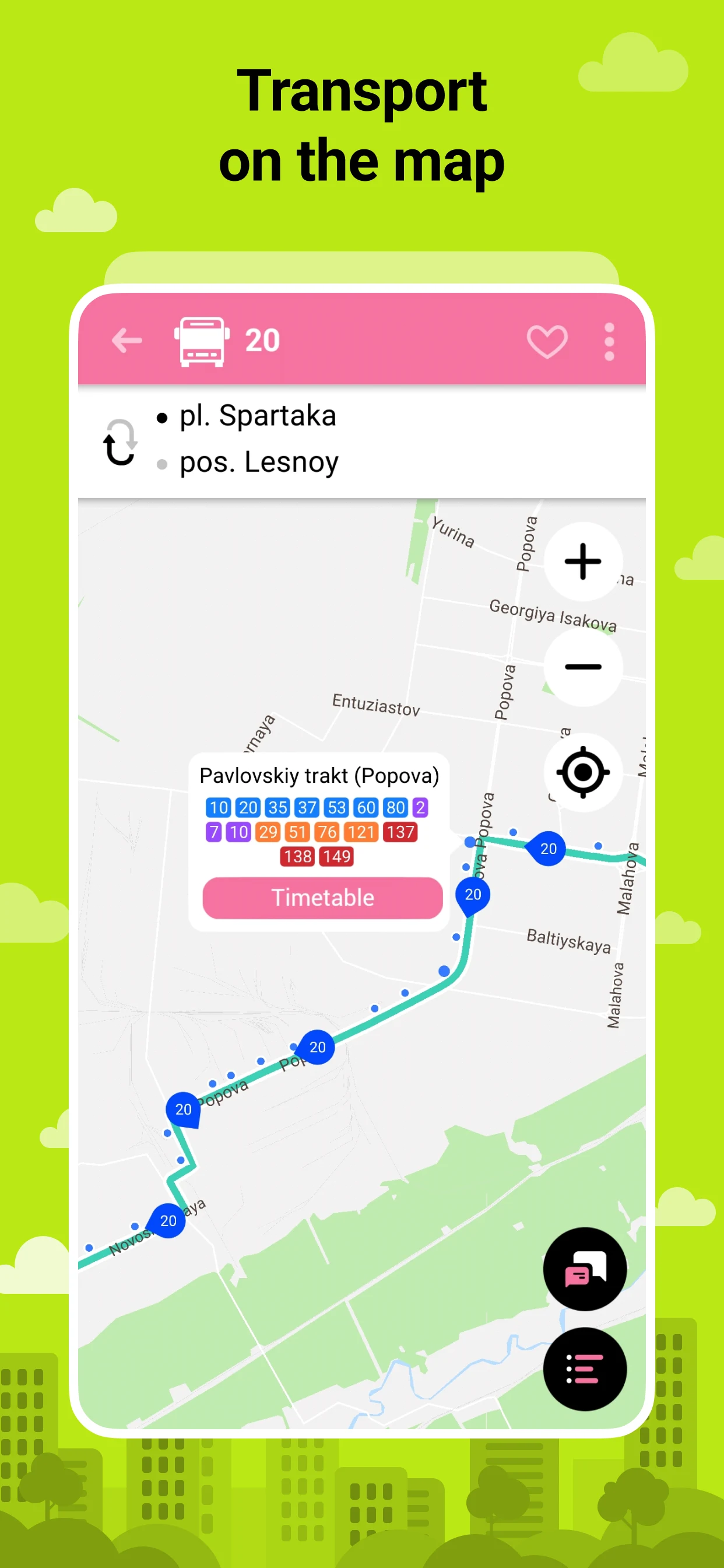 Bustime: Bus Times & Routes screenshot